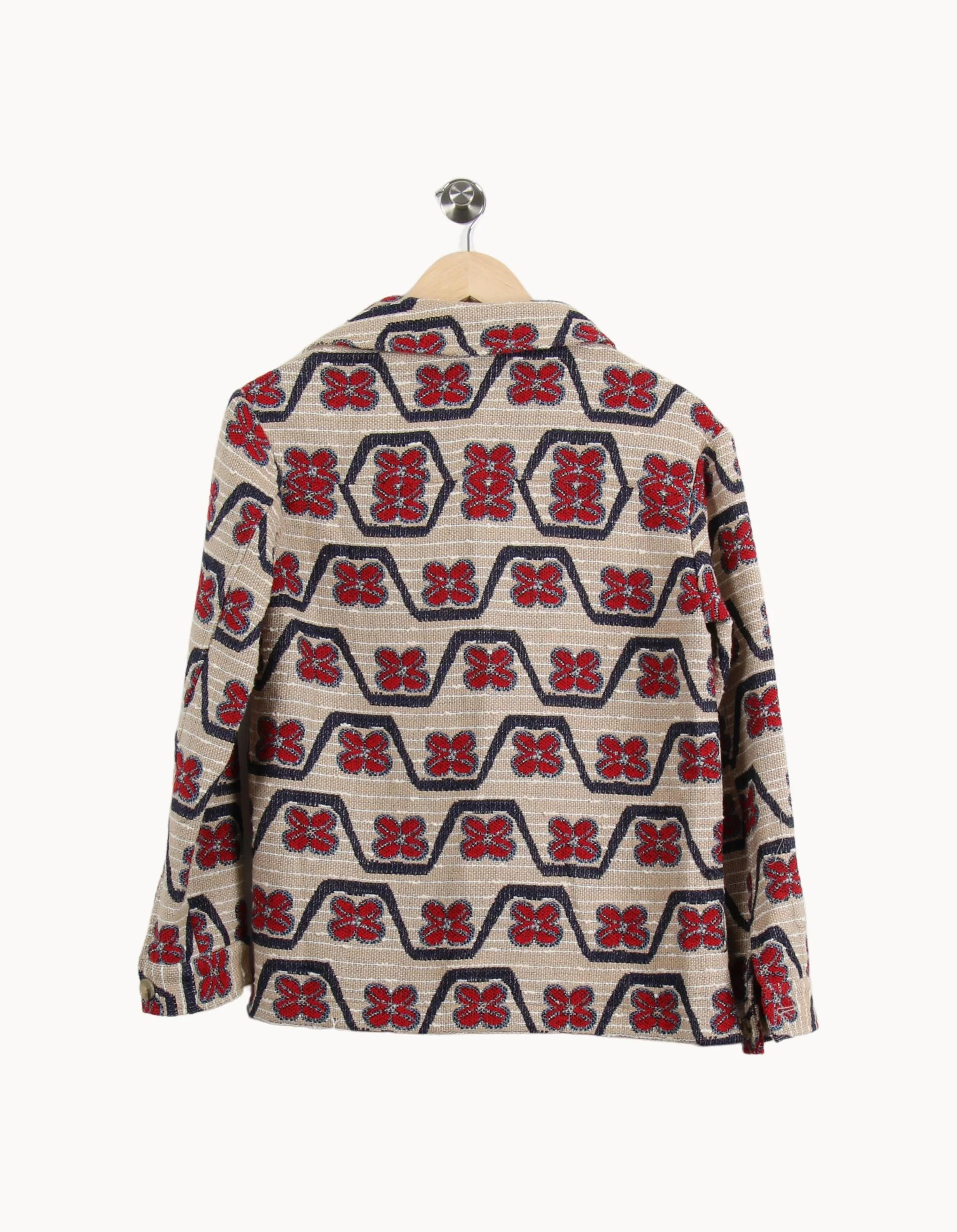 Veste Beige Rouge et Bleu - Taille S/36 - Image 4