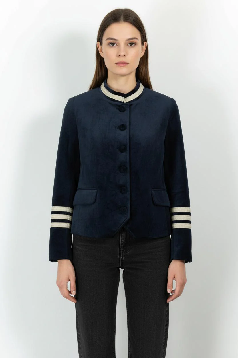 Veste Bleu et Beige - Taille M/38
