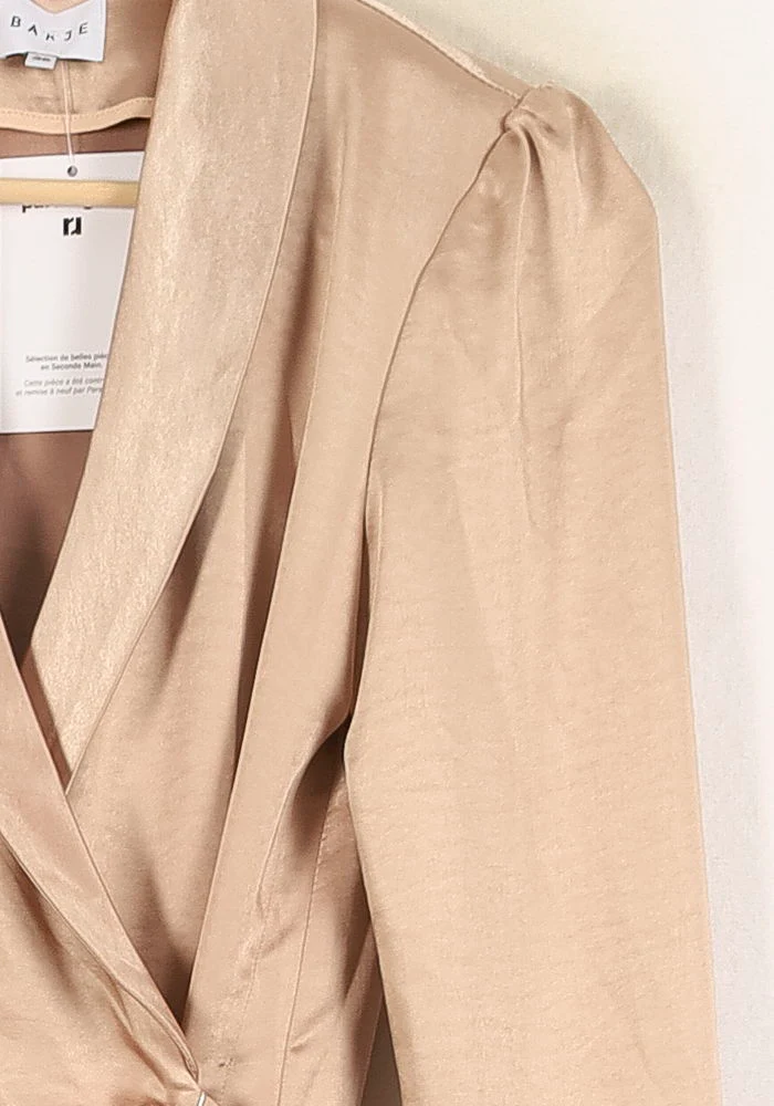 Veste Cache-cœur Beige - Taille S/36 - Image 3