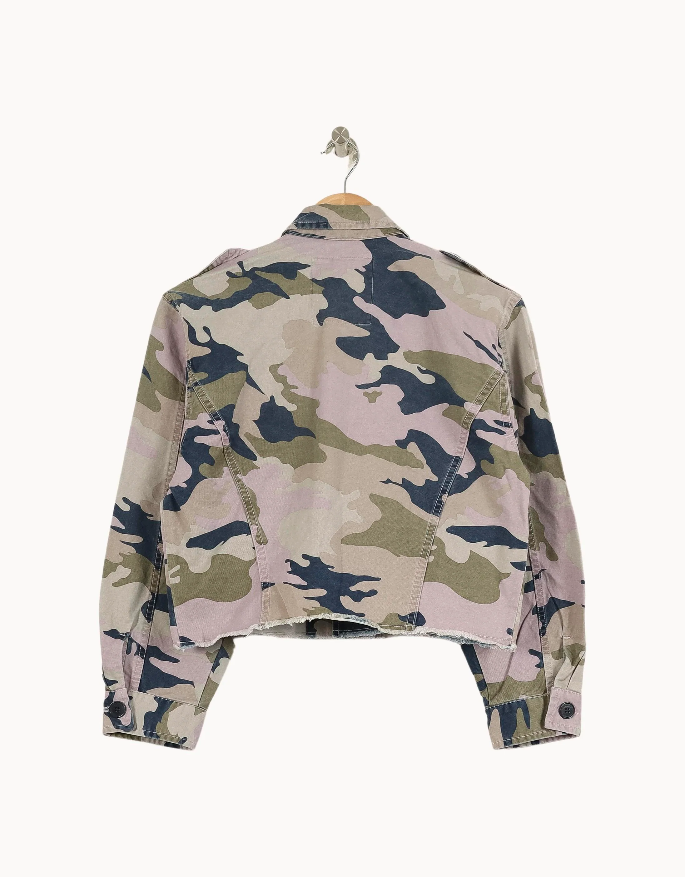 Veste Camouflage Vert et Beige - Taille XS/34 - Image 4