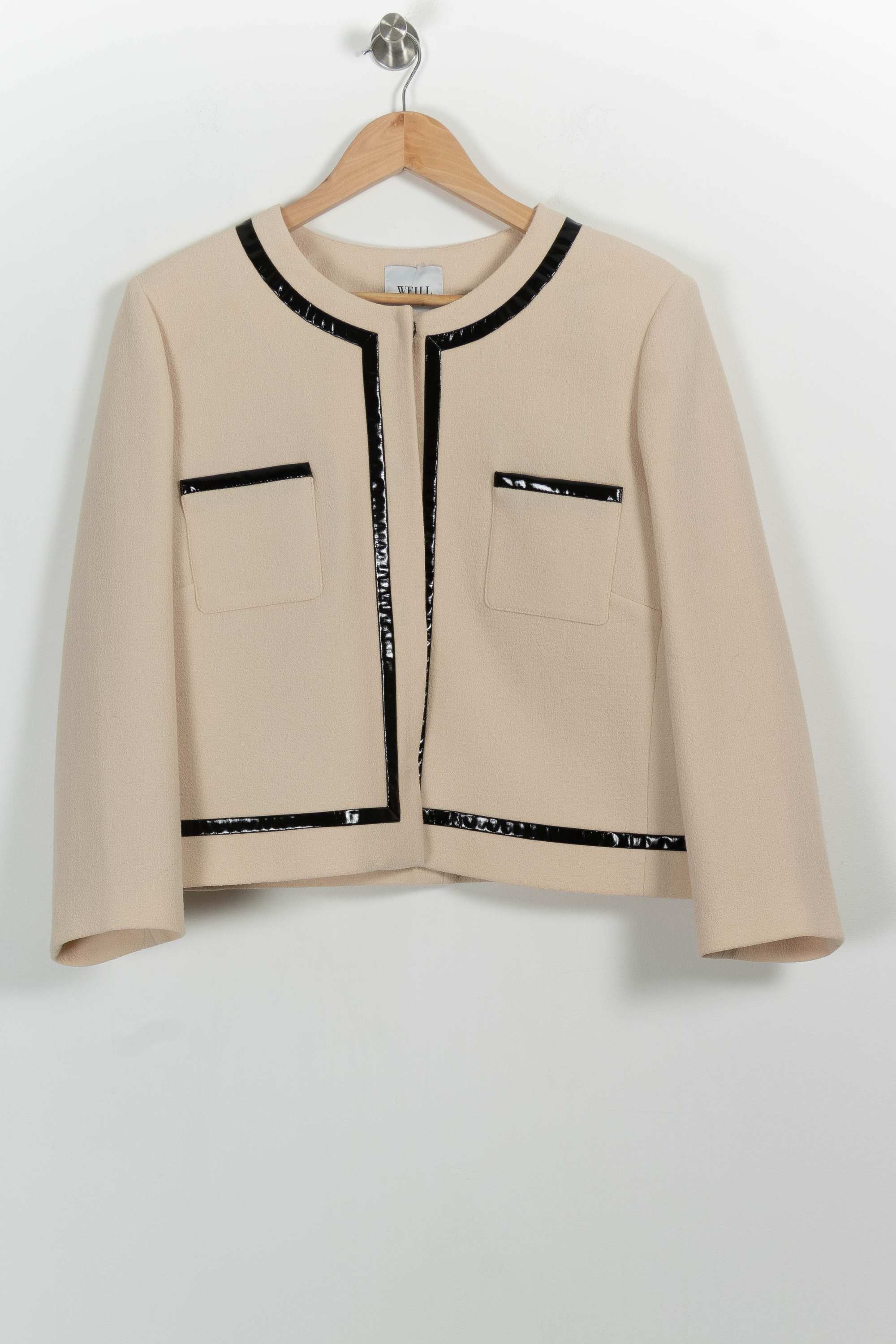 Veste Courte Beige et Noir - Taille XXL/44 - Image 2
