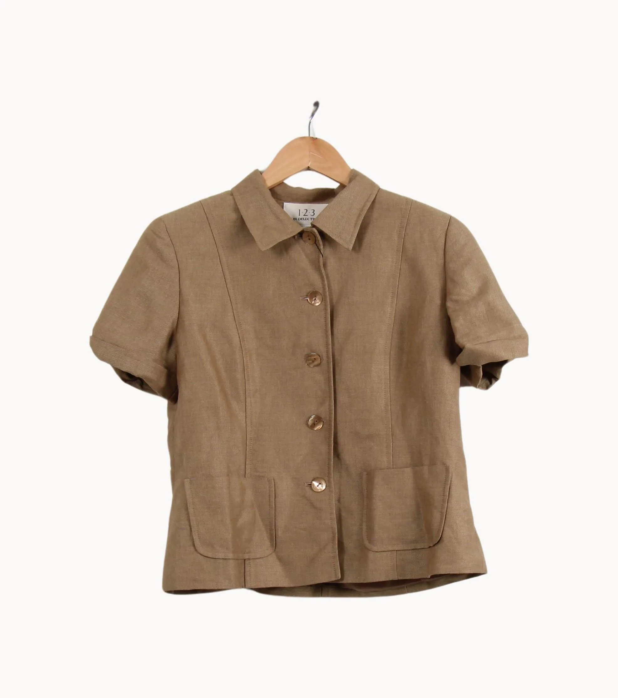 Veste Courte Beige - Taille XL/42 - Image 2