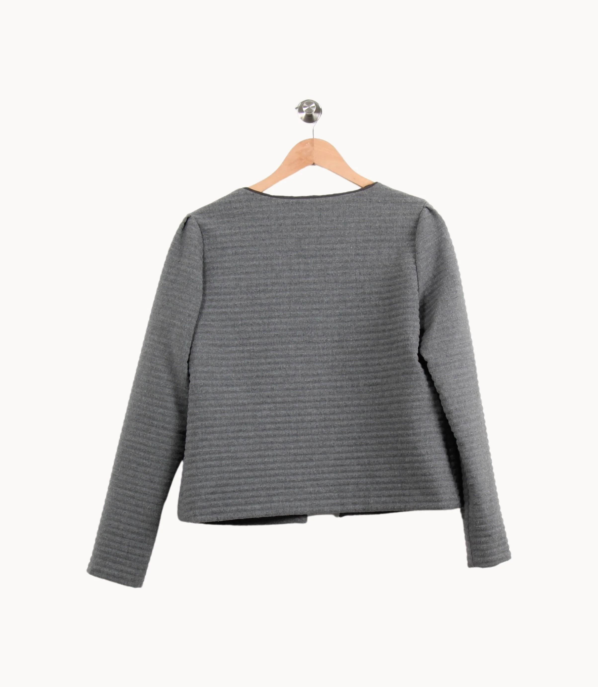 Veste Courte Grise - Taille L/40 - Image 4