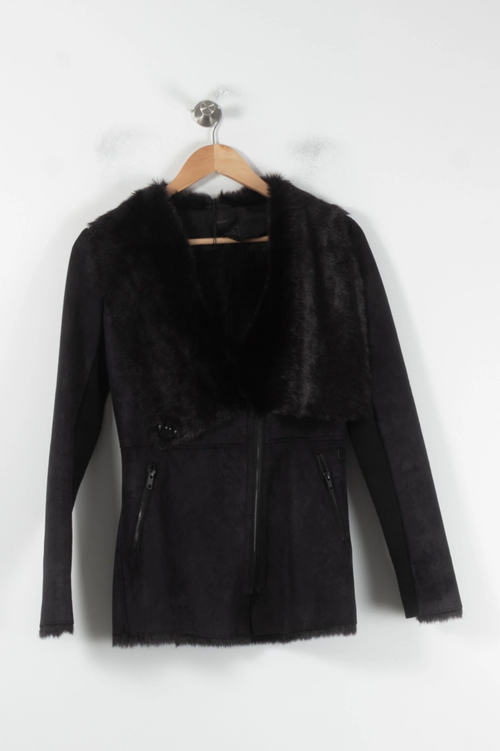 Veste En Daim Noire - Taille XS/34 - Image 2