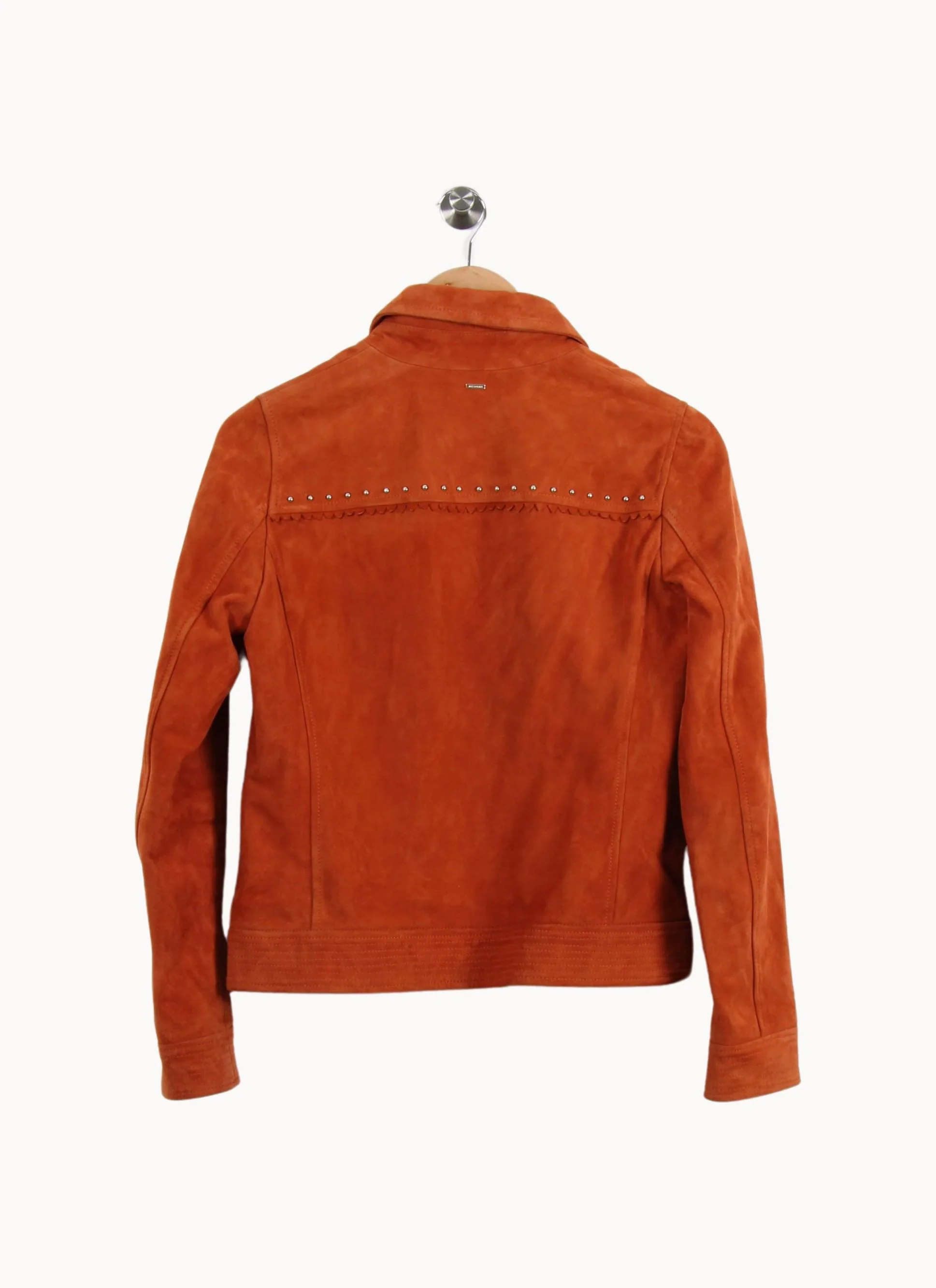Veste en daim orange - Taille M/38 - Image 4