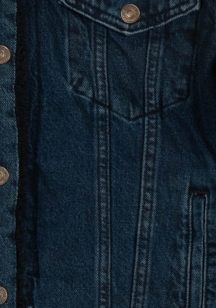 Veste en jean Bleu et Noir - Taille S/36 - Image 3