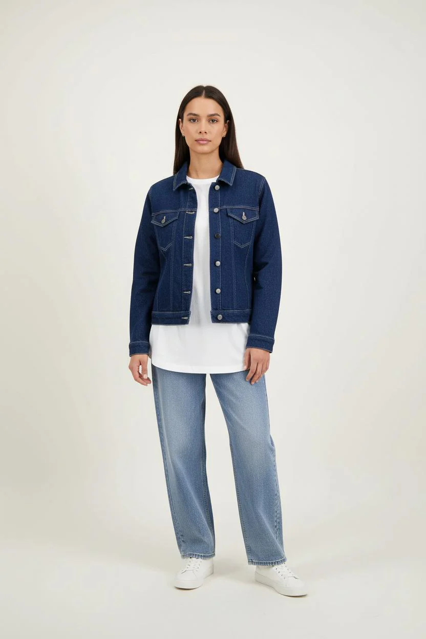 Veste en Jean Bleue - Taille XS/34