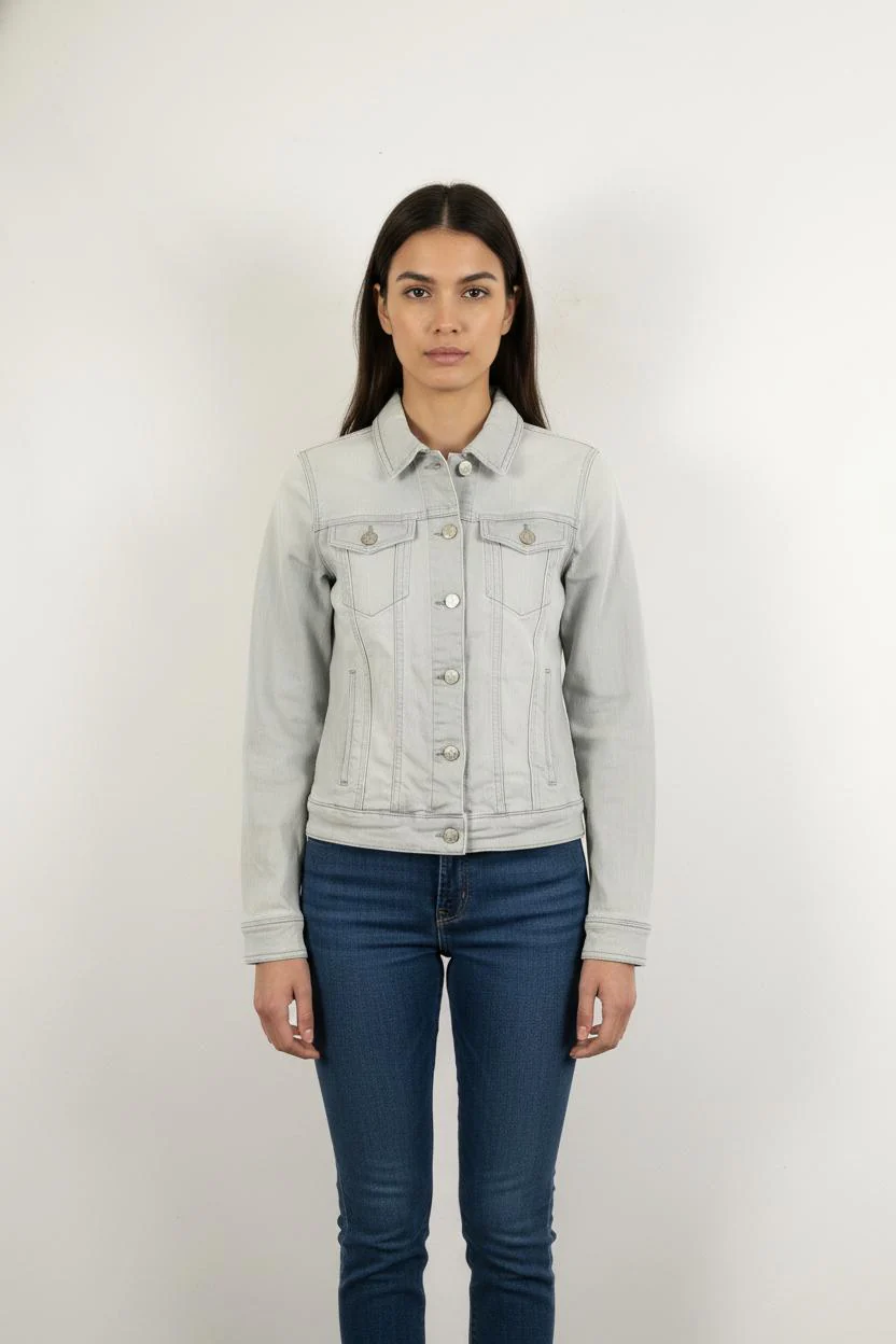 Veste En Jean Grise - Taille S/36