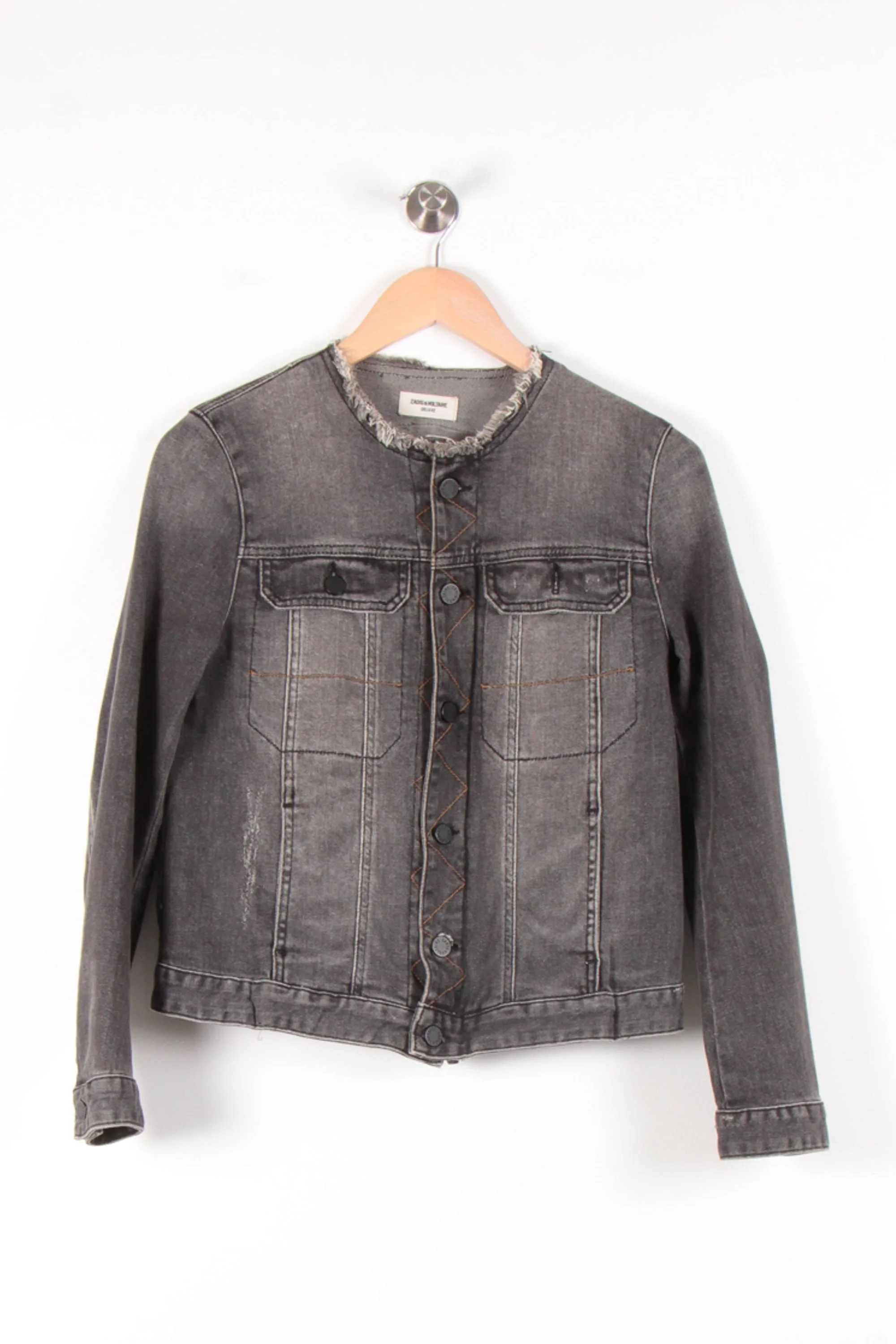 Veste en Jean Noire - Taille M/38 - Image 2