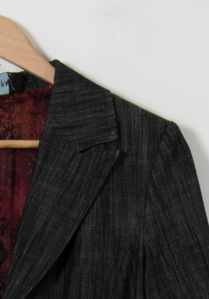 Veste Grise et Bordeaux - Taille L/40 - Image 3