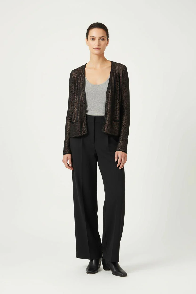 Veste Marron et Noire - Taille XS/34