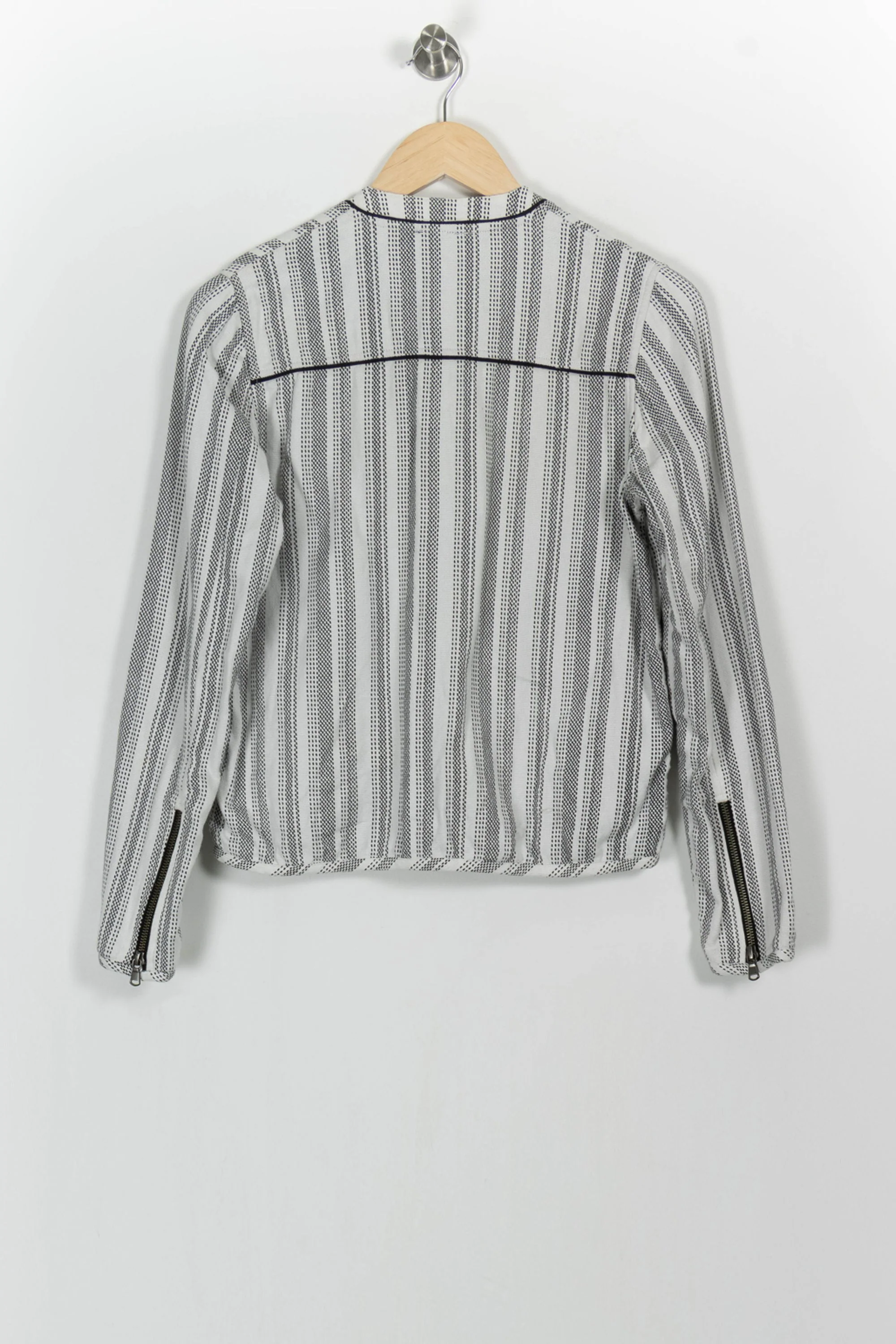 Veste Rayée Blanche et Noire - Taille XS/34 - Image 4