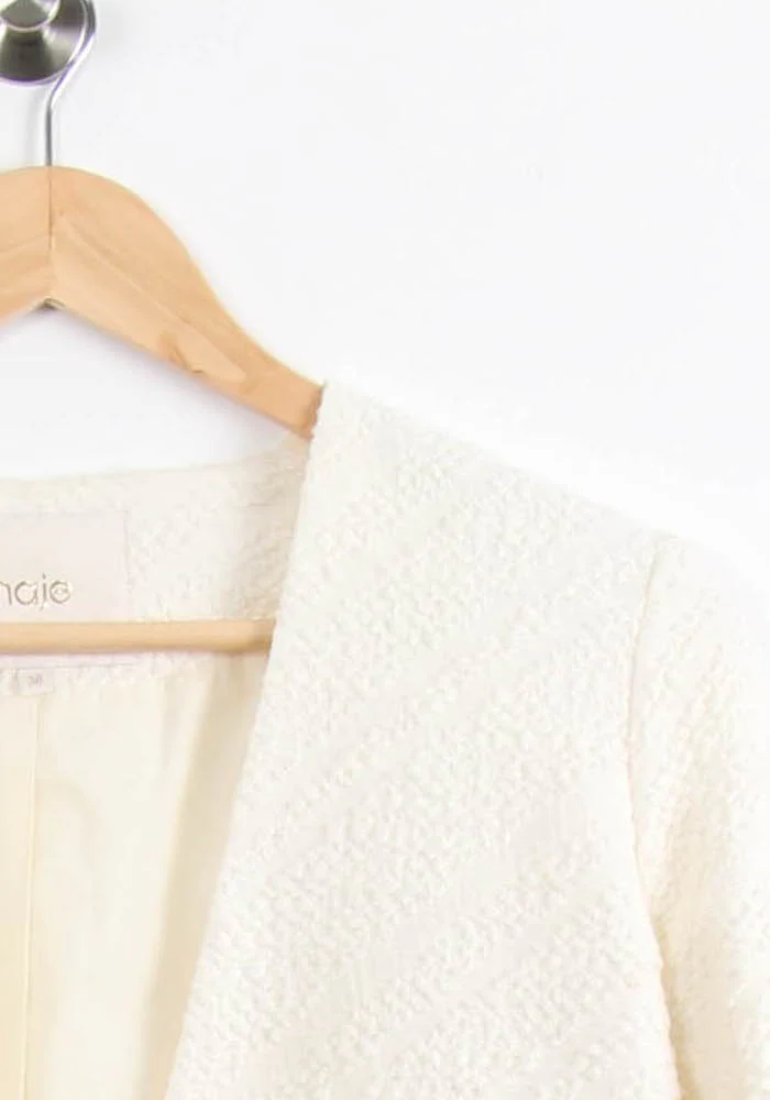 Veste Tailleur Blanche - Taille M/38 - Image 3