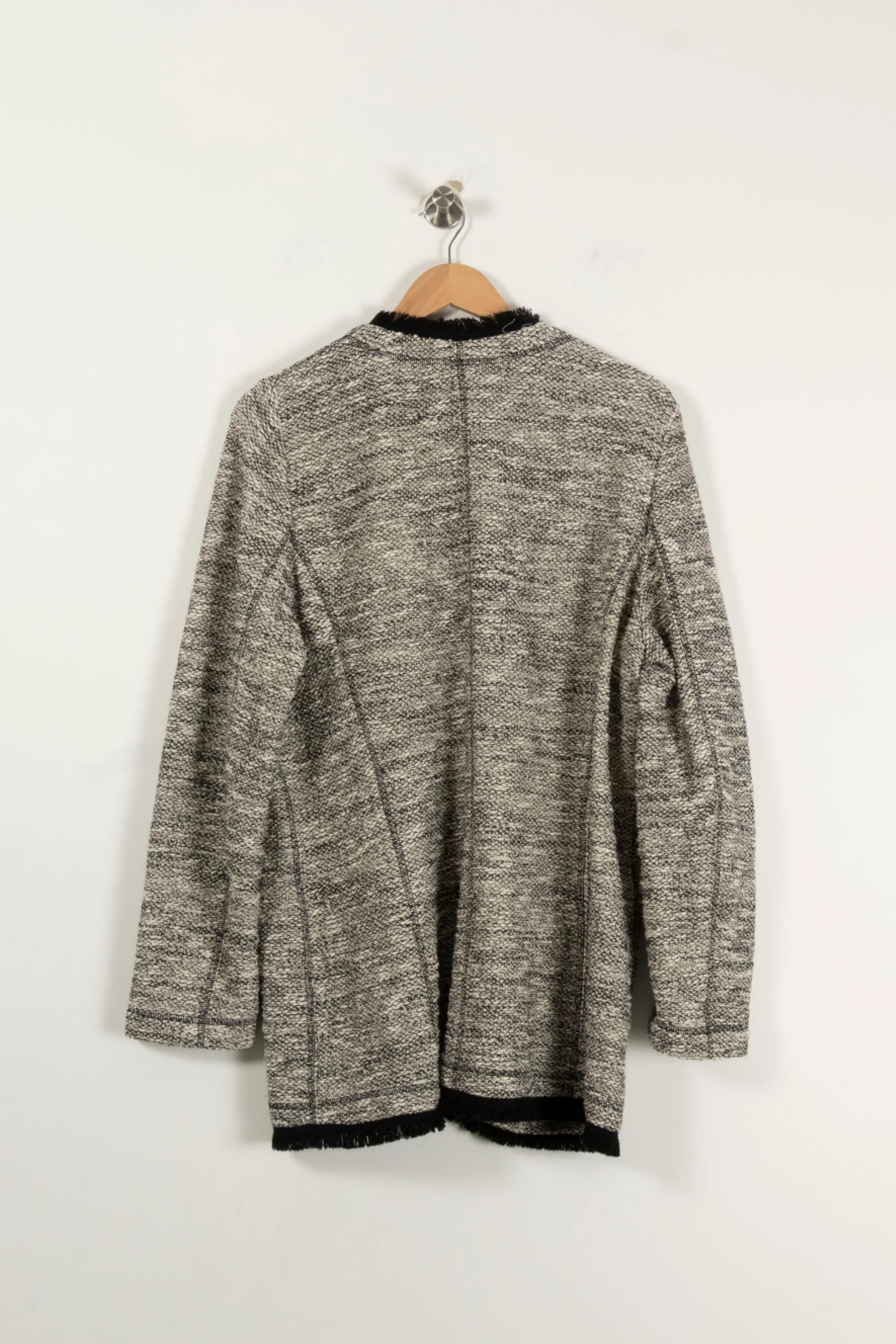 Veste Tweed Grise et Noire - Taille XXXL/46 - Image 4