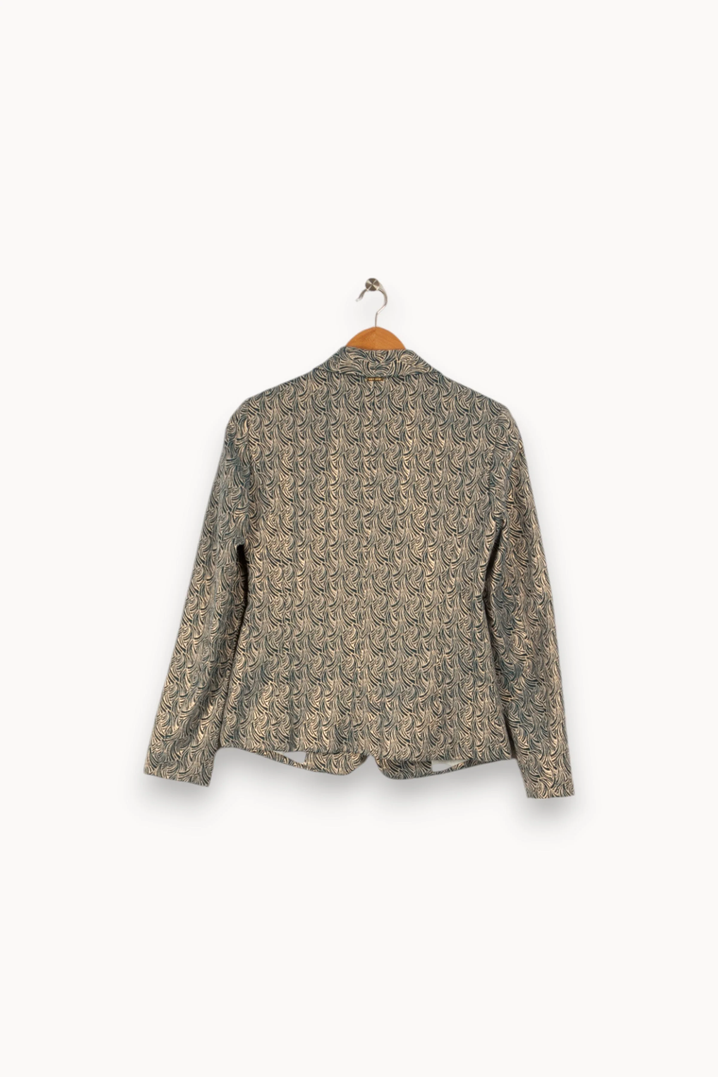 Veste de tailleur verte à motifs - Taille S/36 - Image 4